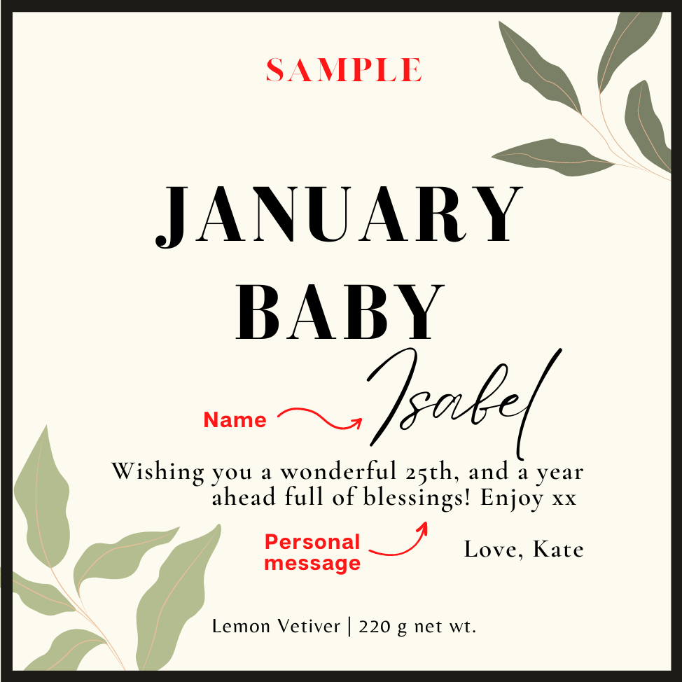 Birthday Month Baby [Name + Personal Message]