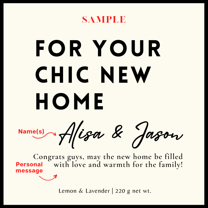 For Your Chic New Home [Name + Personal Message]