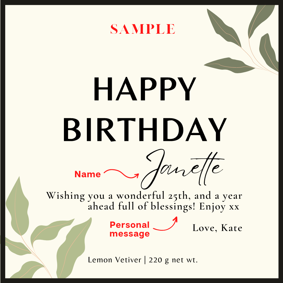 Happy Birthday! [Name + Personal Message]
